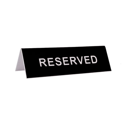 Reserved Table Signs