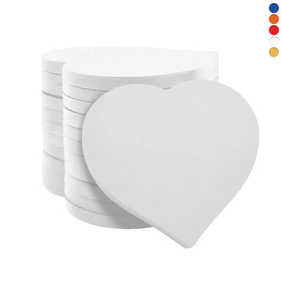 Heart Shaped Plastic Tokens 40mm