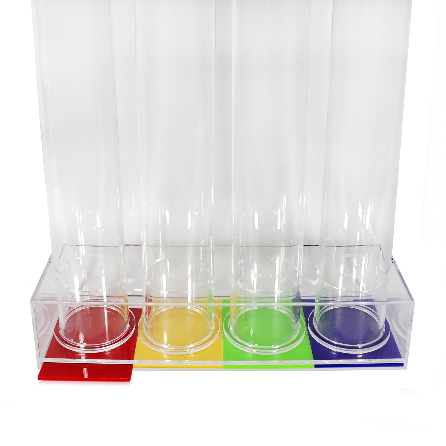 Medium Reward Token Collector 4 Tubes in Blue, Yellow, Green and Red