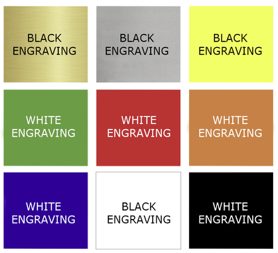 カスタム彫刻付きテーブルサイン 157x68 - アクリル