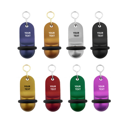 大きなクラシックアルミホテルキータグ | 105x33mm | 彫刻なし