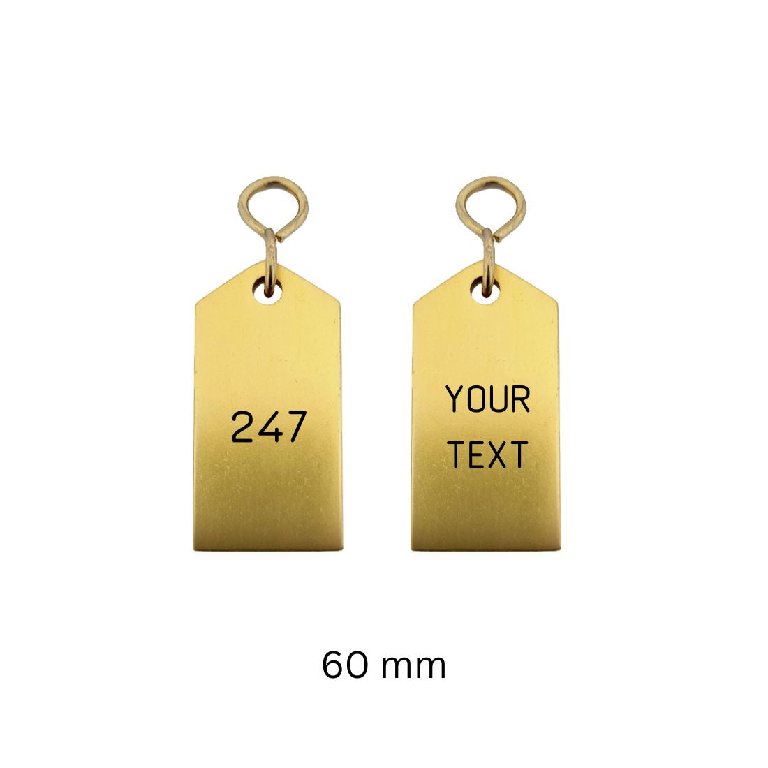 Rectangle Aluminium Hotel Key Tags | Bercy | With Engraving