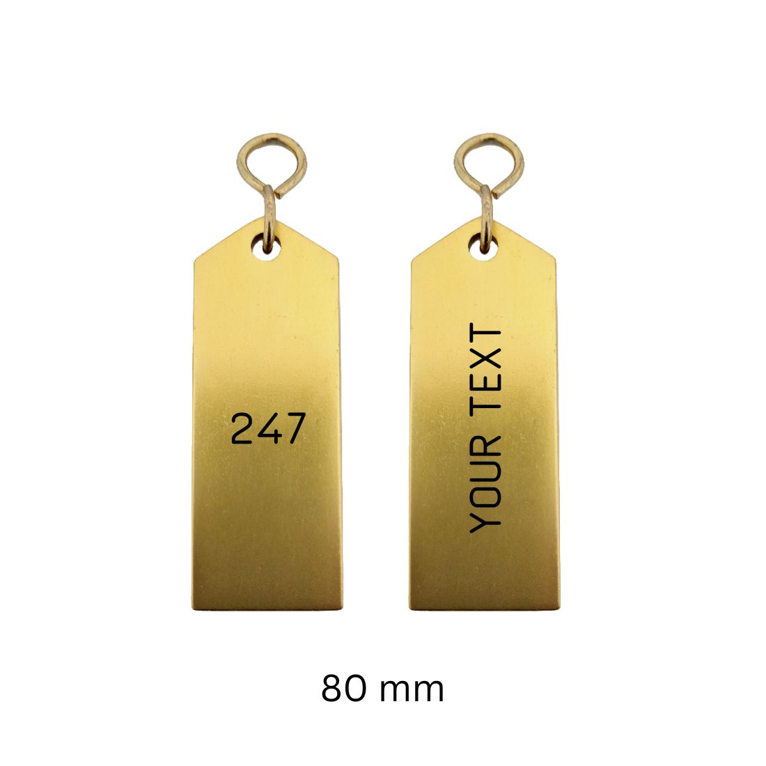 Rectangle Aluminium Hotel Key Tags | Bercy | With Engraving