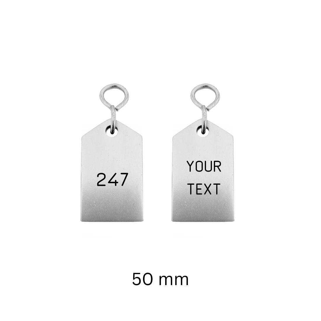 Rectangle Aluminium Hotel Key Tags | Bercy | With Engraving