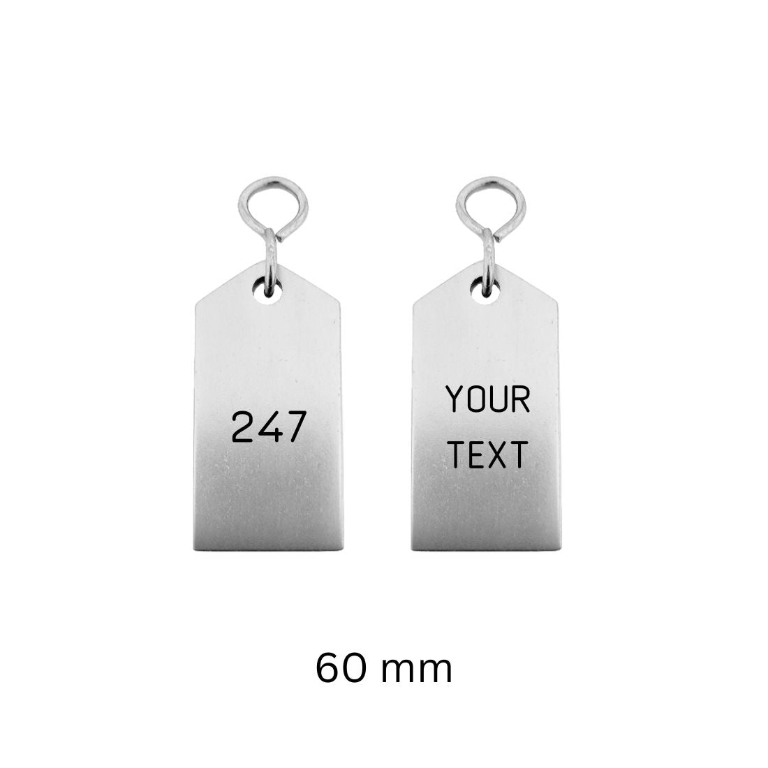 Rectangle Aluminium Hotel Key Tags | Bercy | With Engraving