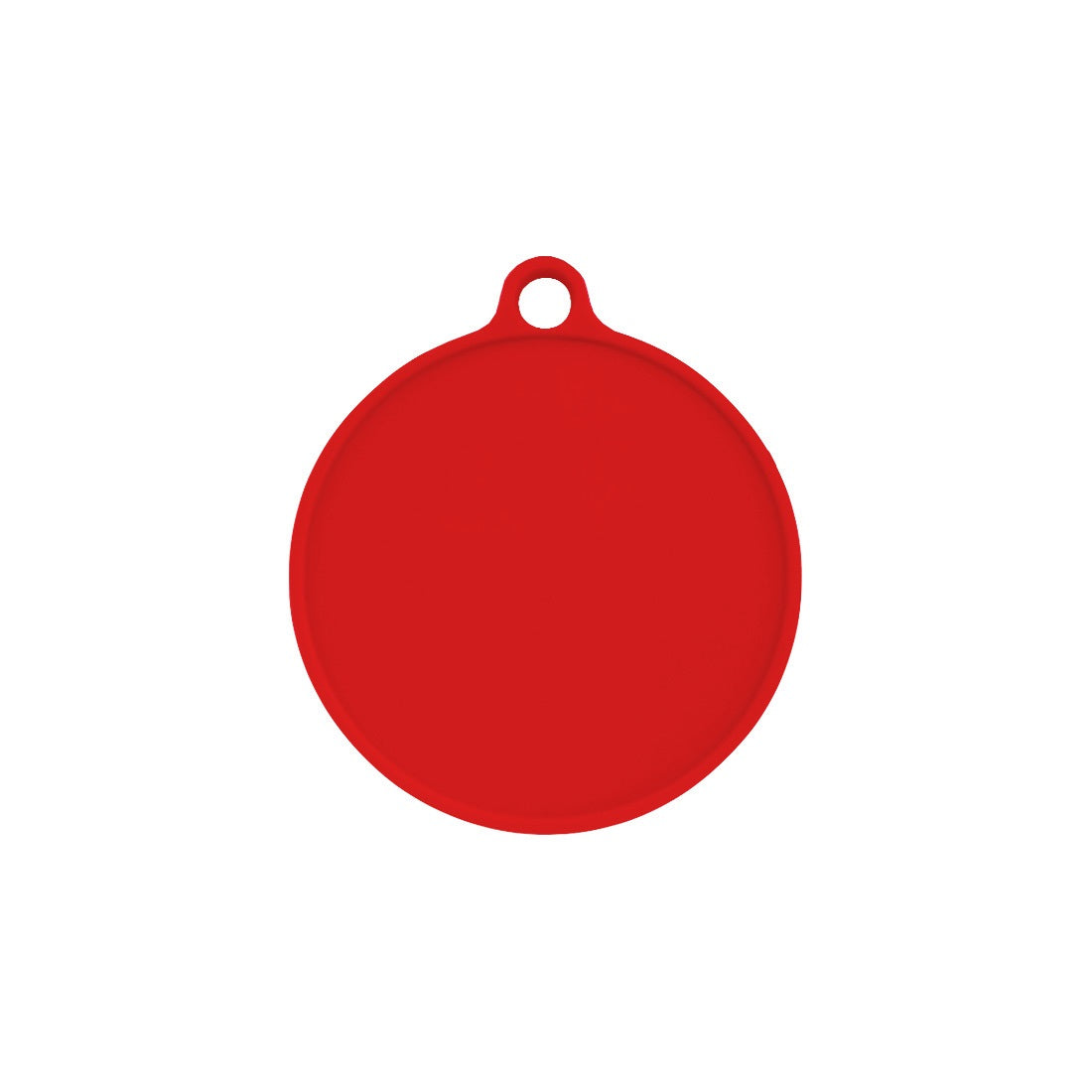 Round Red Plastic Labels With Loop Hole