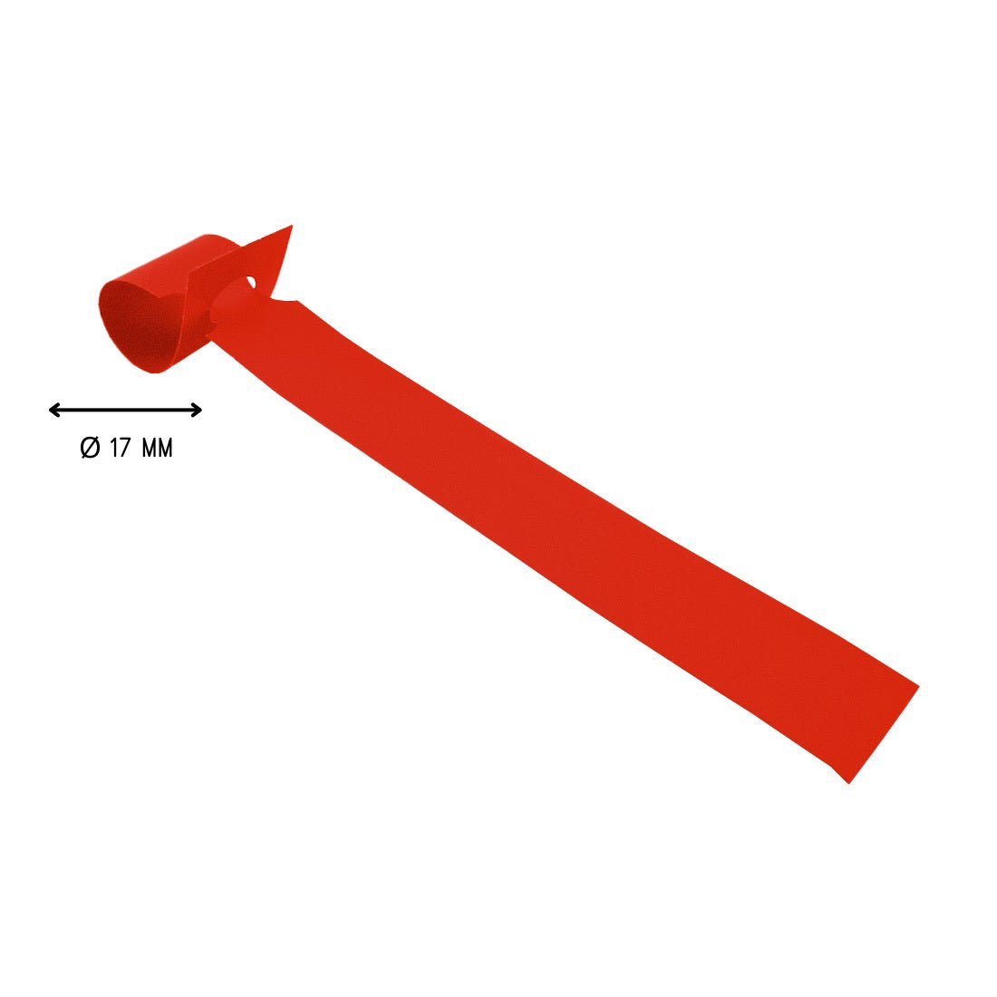 Red Loop Lock Tags For Plants On Roll Loop Size 17mm
