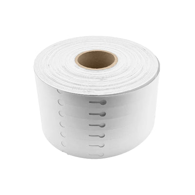 Loop Lock Labels On A Roll White