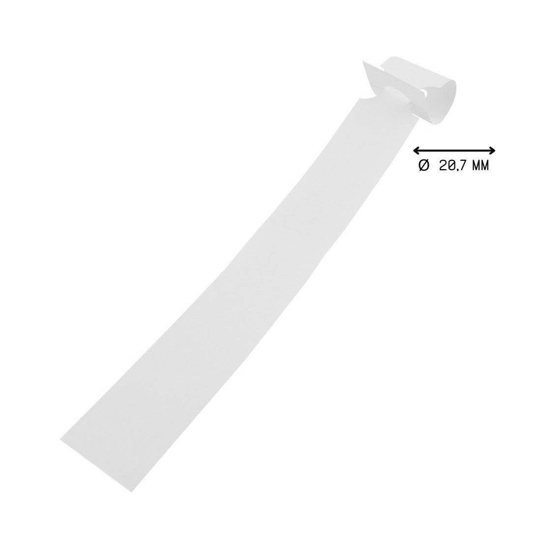 Self-locking loop lock label wrapped around an object