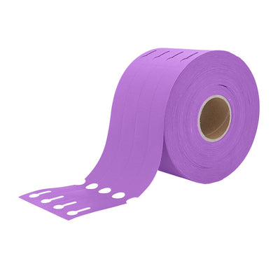Purple Loop Lock Label On Roll
