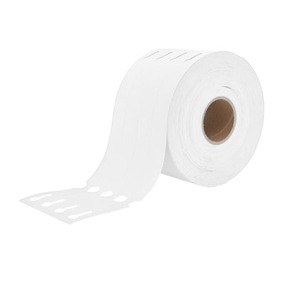 Loop Lock Plant Labels 4-Across 250x25mm - White Roll of 1500