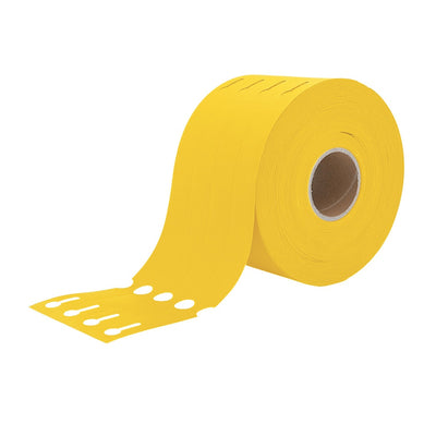 Yellow Loop Around On 4 Across Roll For Thermal Transfer Printer