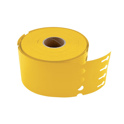 Yellow Loop Around On 4 Across Roll For Thermal Transfer Printer