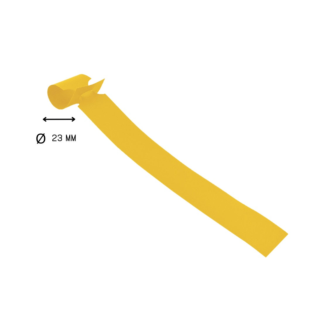 Plant Labels Yellow Wrap Around Tags 250x25mm Loop Size 23mm