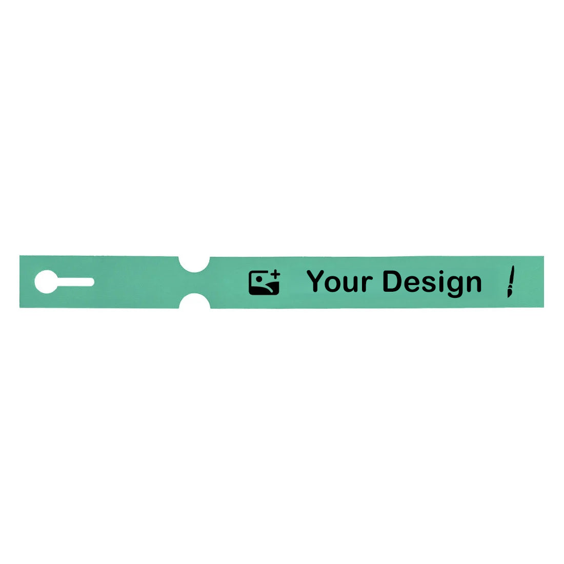 Custom Printed Loop Lock Labels 250x25mm 4-Across - 8 Colours 100 Pack