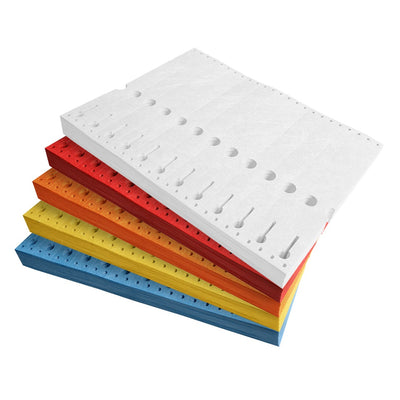 Lock Loop Tags For Matrix Printer 220x25mm Tyvek - 5 Colours 1000 Pack