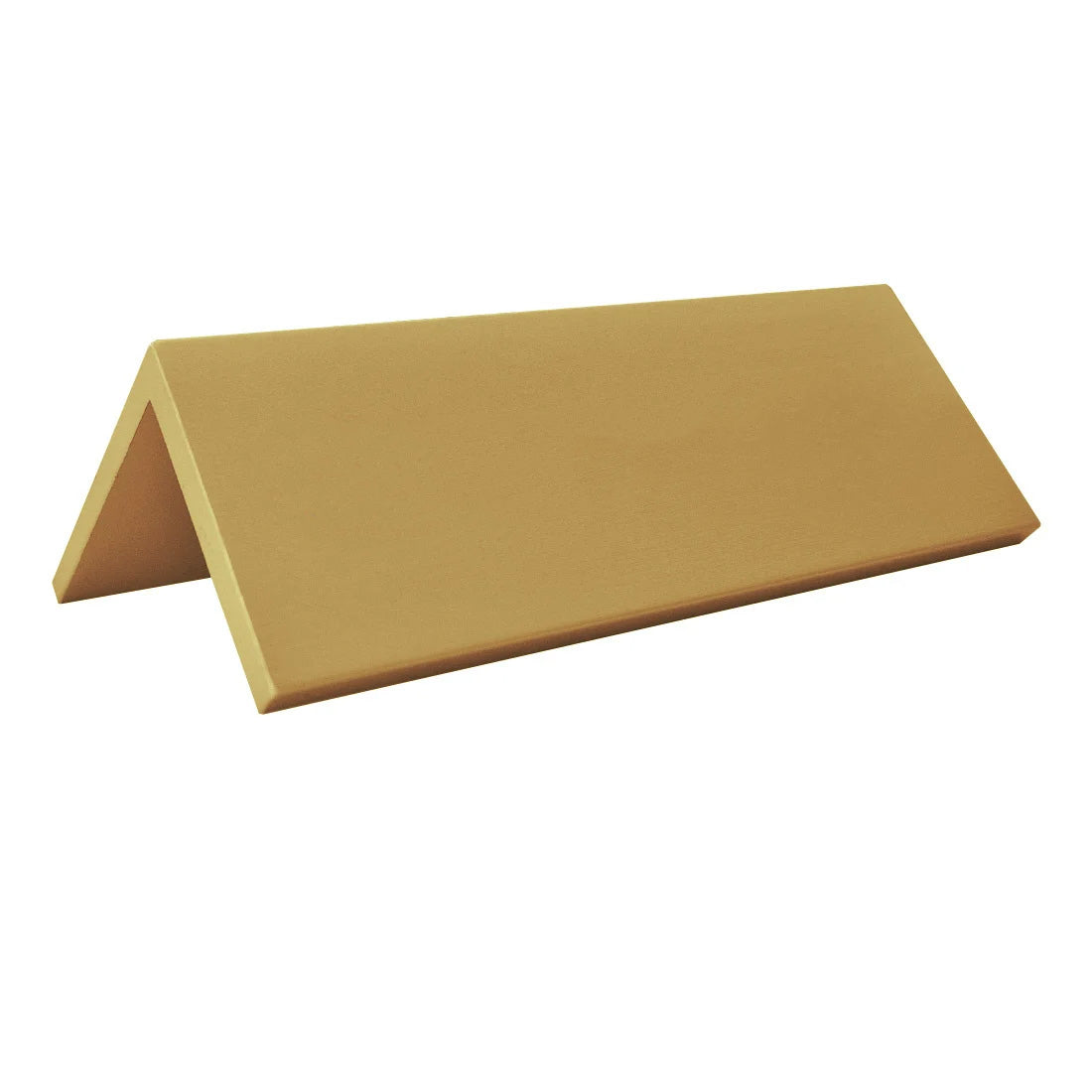 Blank Gold Stylish Table Signs In Gold Aluminium Colour Roof Shape Design