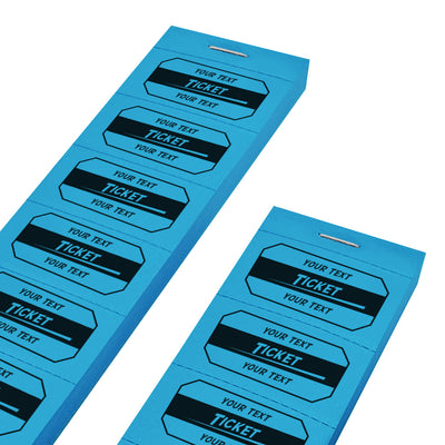 Custom Printed Tickets On Strips With Two Lines Of Custom Text - 1000 Tickets