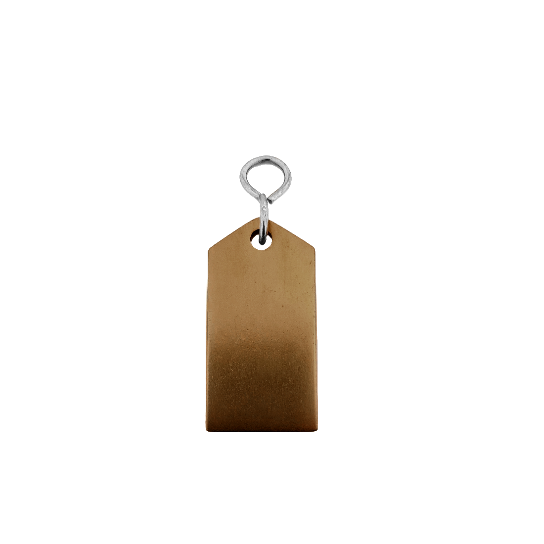Bronze Aluminium Rectangle Aluminium Hotel Key Tags 60mm