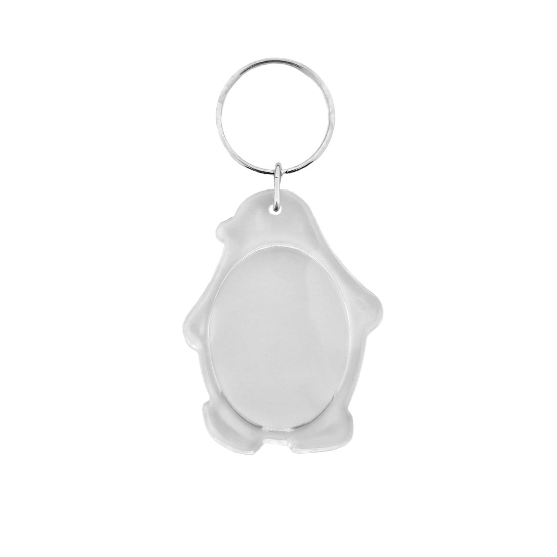 Clear Acrylic Penguin Photo Frame Key Tags