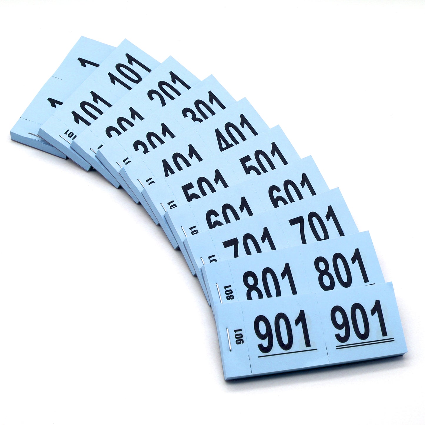 Raffle Check Tickets Cloakroom Tickets 1-1000 Blue