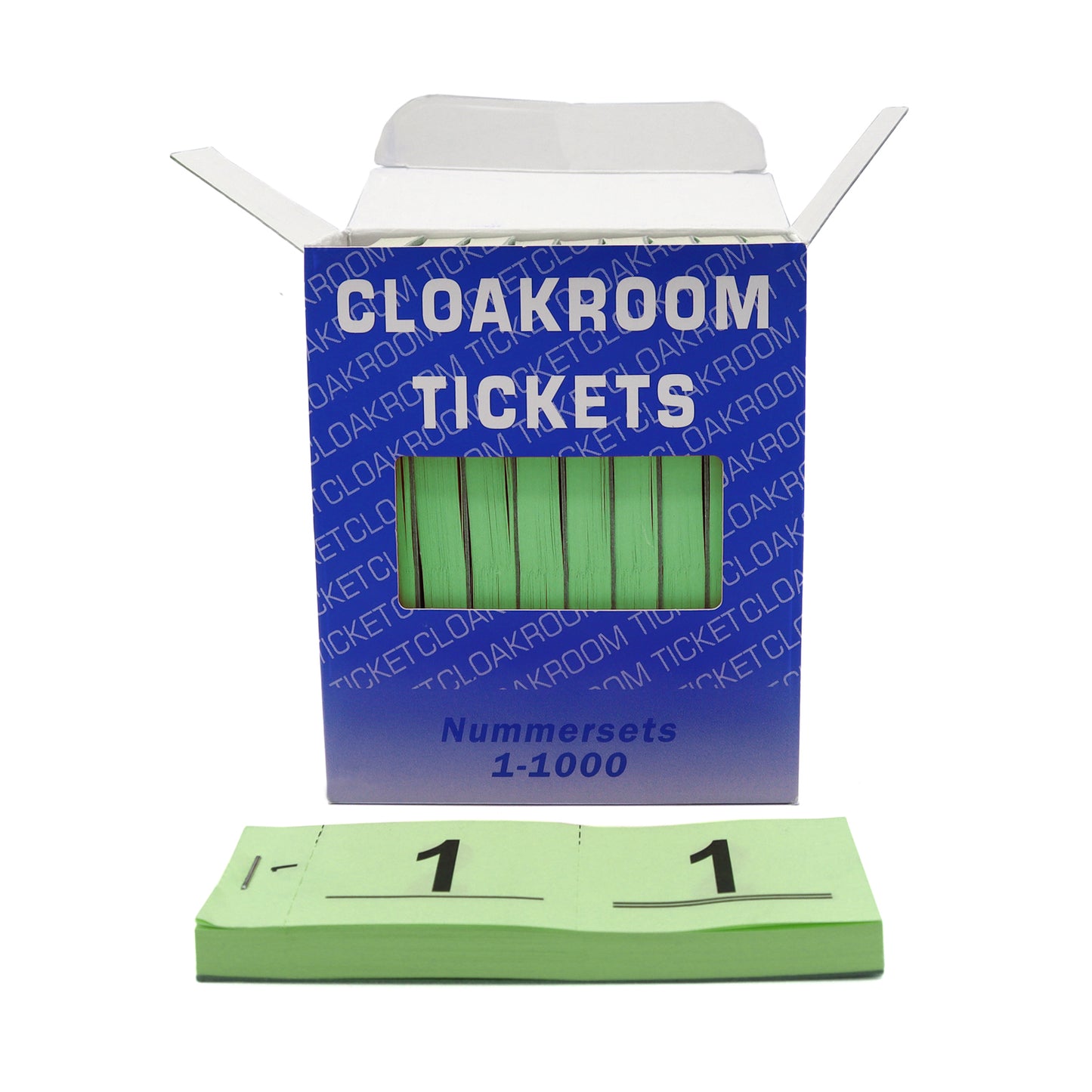 Raffle Check Tickets Cloakroom Tickets 1-1000 Green