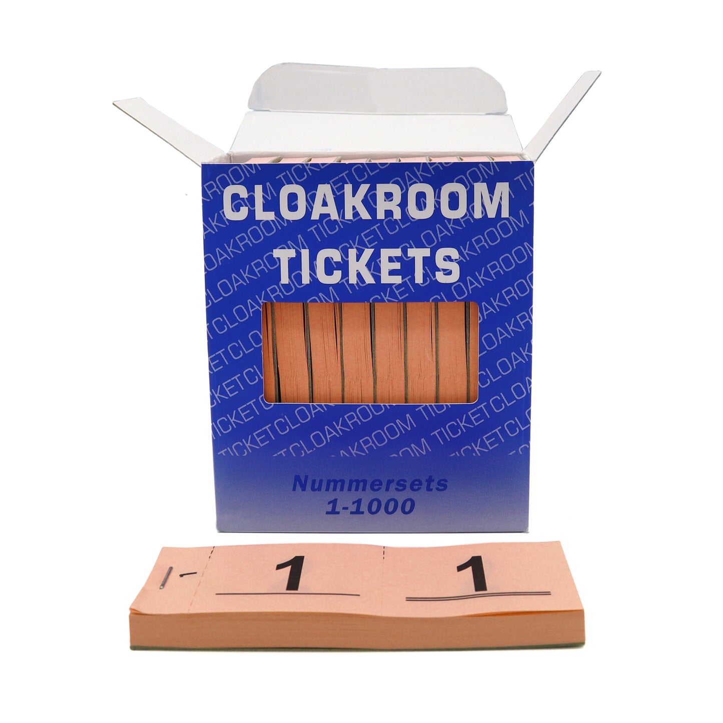 Raffle Check Tickets Cloakroom Tickets 1-1000 Orange