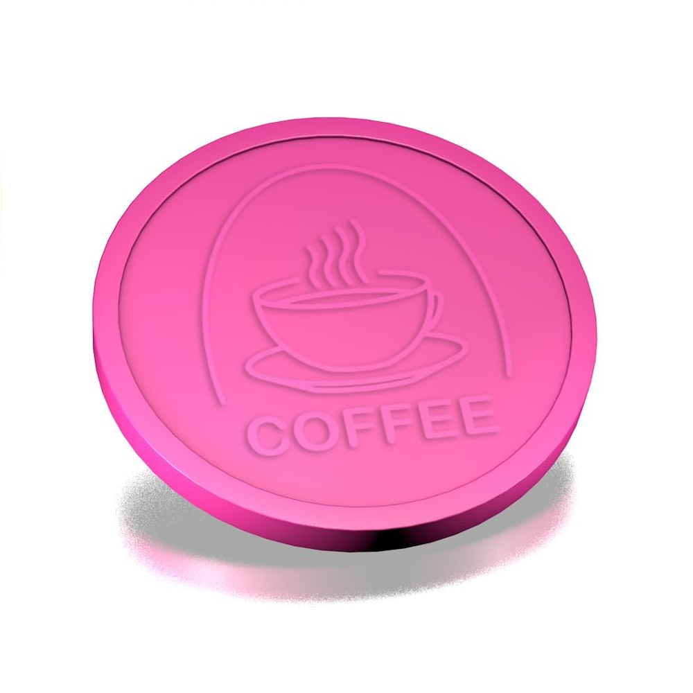 プラスチックドリンクトークンコーヒーカップ 29mm
