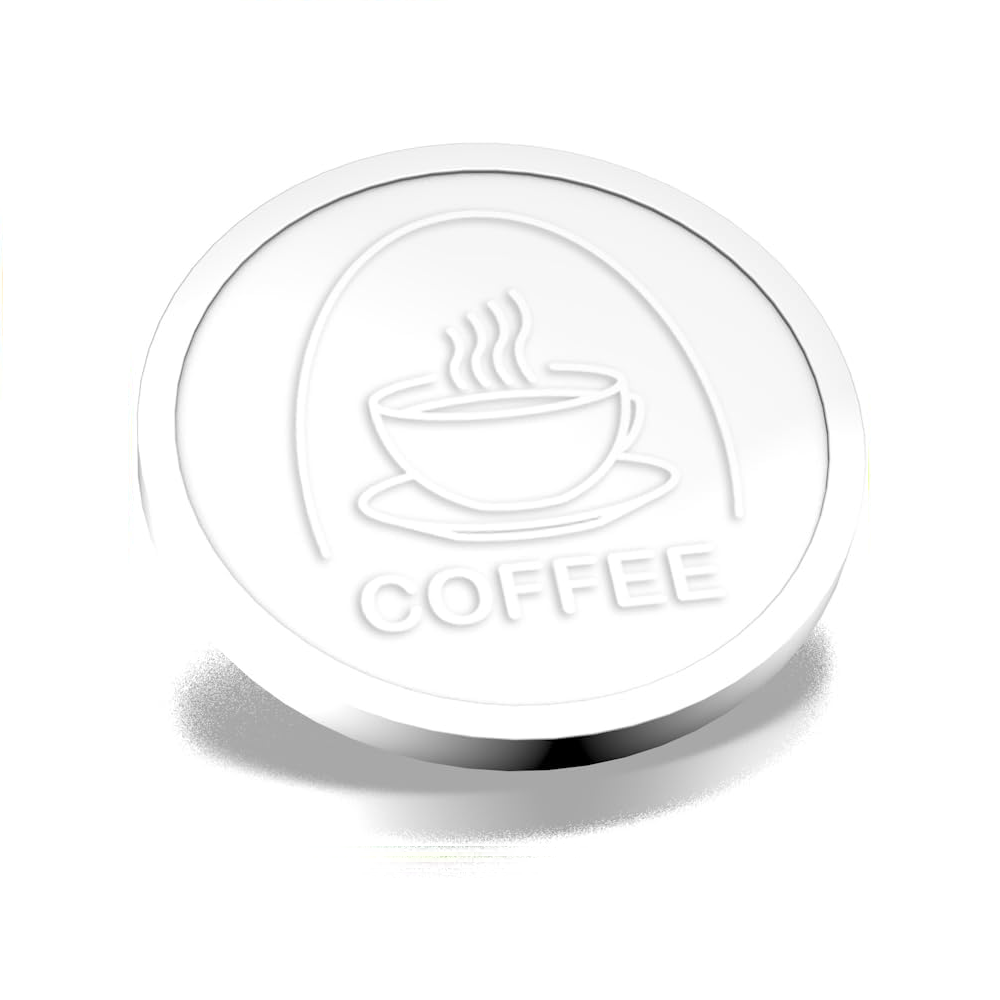 プラスチックドリンクトークンコーヒーカップ 29mm