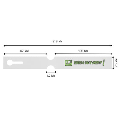Custom Printed Self-Locking Labels On Sheets - 210x25mm 198 Pack
