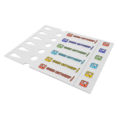 Custom Printed Self-Locking Labels On Sheets With Tear-Off Stud - 250x38mm 200 Pack