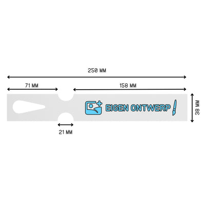 Custom Printed Self-Locking Labels On Sheets - 250x38mm 200 Pack