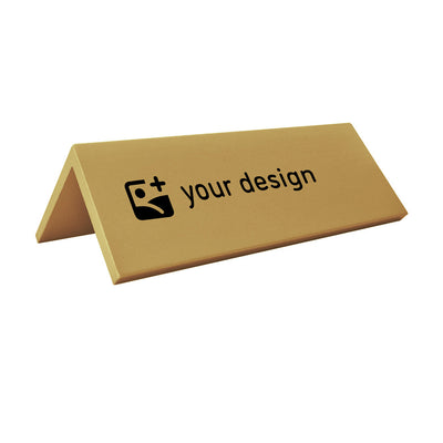 Large A-frame Metal Table Signs With Custom Black Laser Engraving 160x50mm