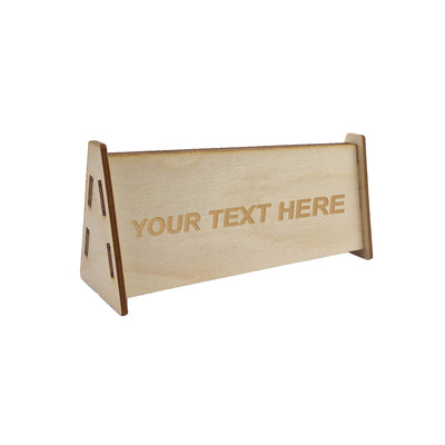 Wood Table Sign With Custom Engraving