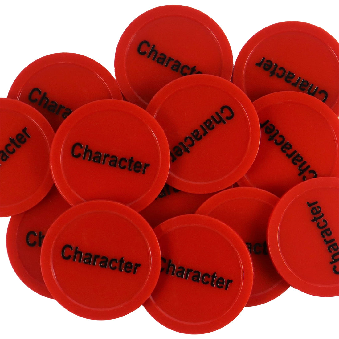 Custom Foil Printed Round Plastic Tokens 35mm - MOQ 1000