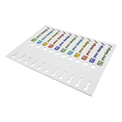 Sheets with Loop Lock Labels Custom Printed 210x25mm