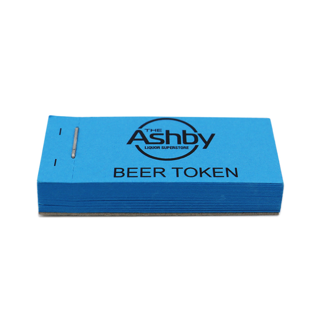 Custom Printed Ticket Book Blue With Logo And Text