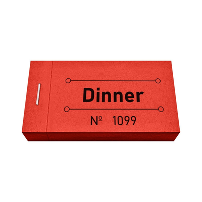 Small Ticket Book With Dinner Vouchers For Events And Restaurants