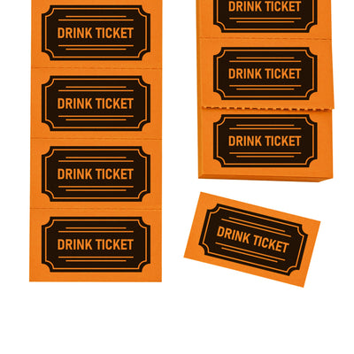 Retro Style Drink Voucher Strips