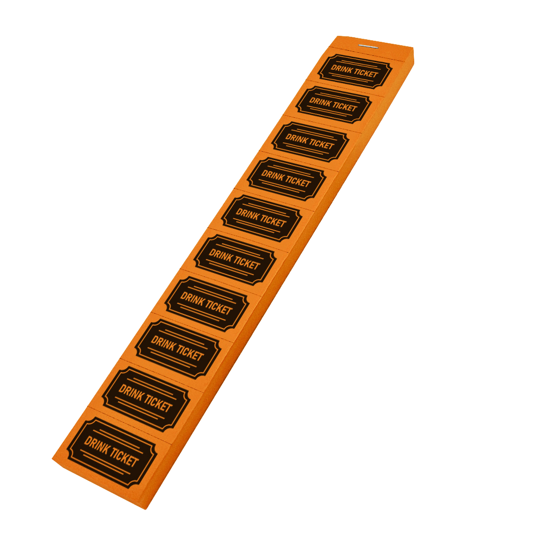 Classic Drink Tickets On A Strip American Style Design