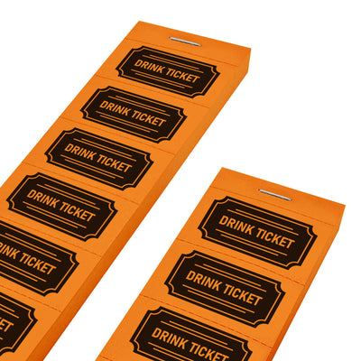 Retro Style Drink Ticket Strips