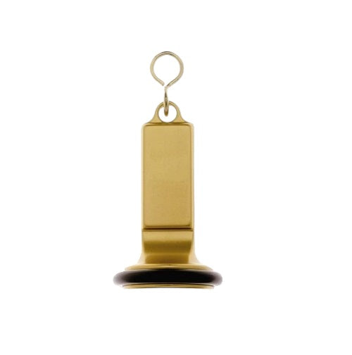 Clock-shaped Aluminium Hotel Key Tags with Custom Engraving and Rubber Ring