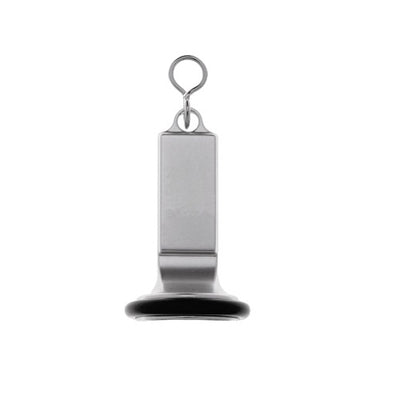 Clock-shaped Aluminium Hotel Key Tags with Custom Engraving and Rubber Ring