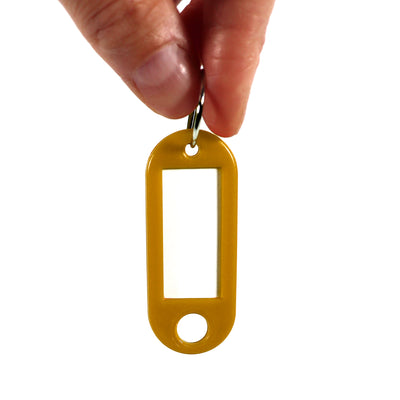 Label Window Key Tags Gold 55x22mm 100 Pack