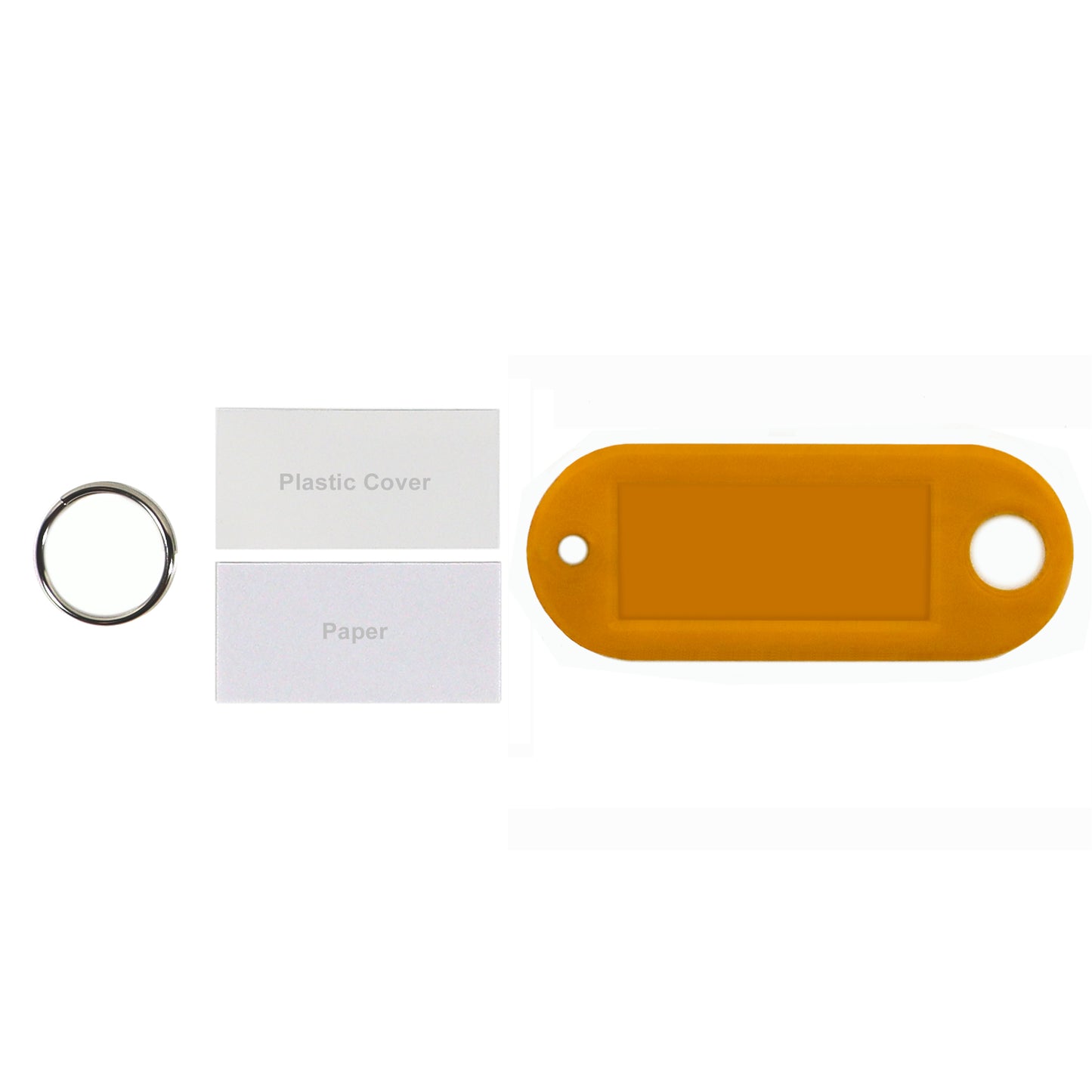 Label Window Key Tags Gold 55x22mm 100 Pack