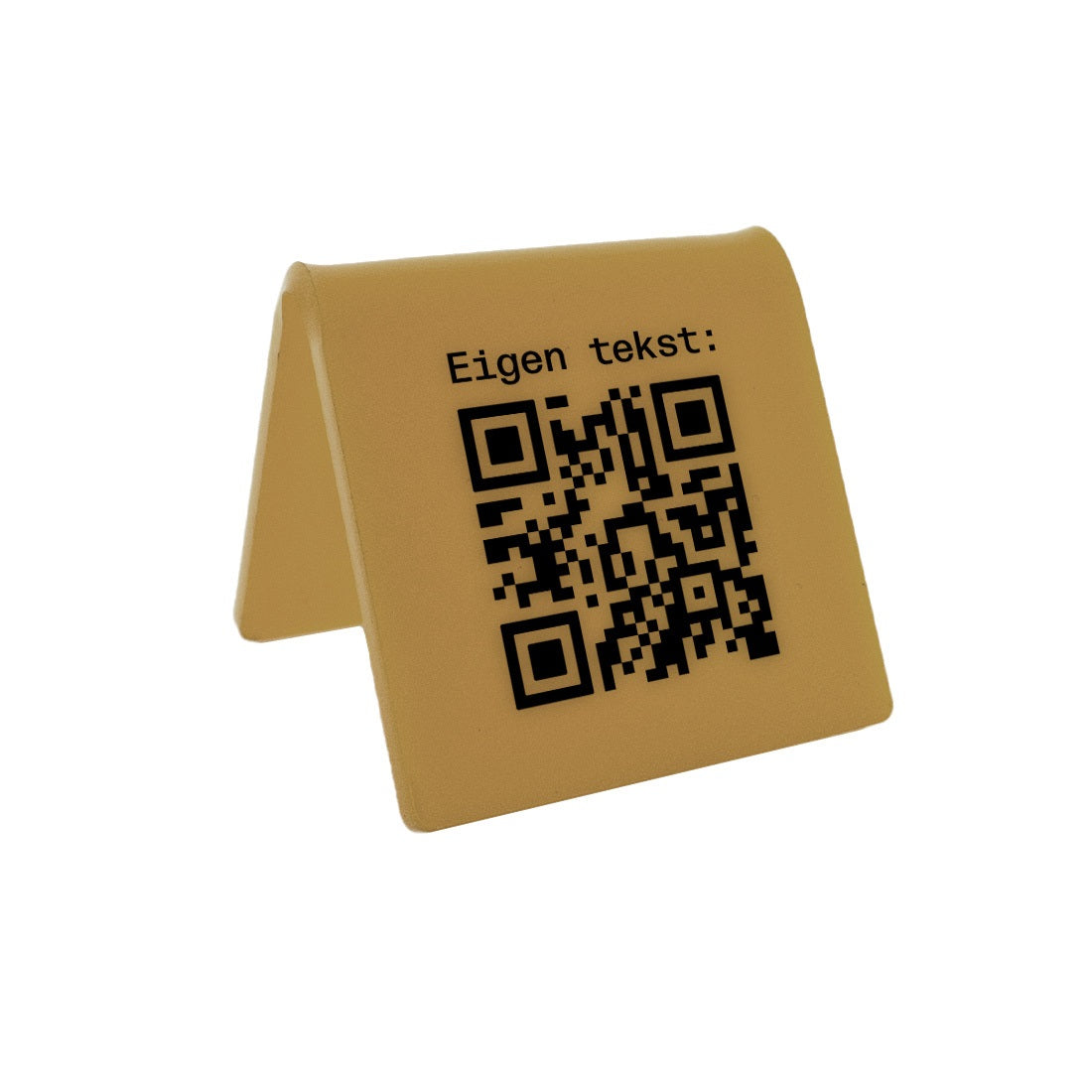 ゴールド A フレーム QR コード テーブル サイン - プレキシガラス