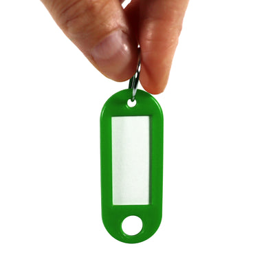 Label Window Key Tags Green 55x22mm 100 Pack
