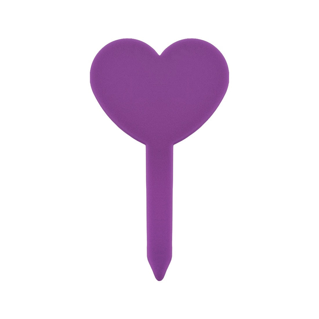 Heart-shaped Plant Label Stakes Purple
