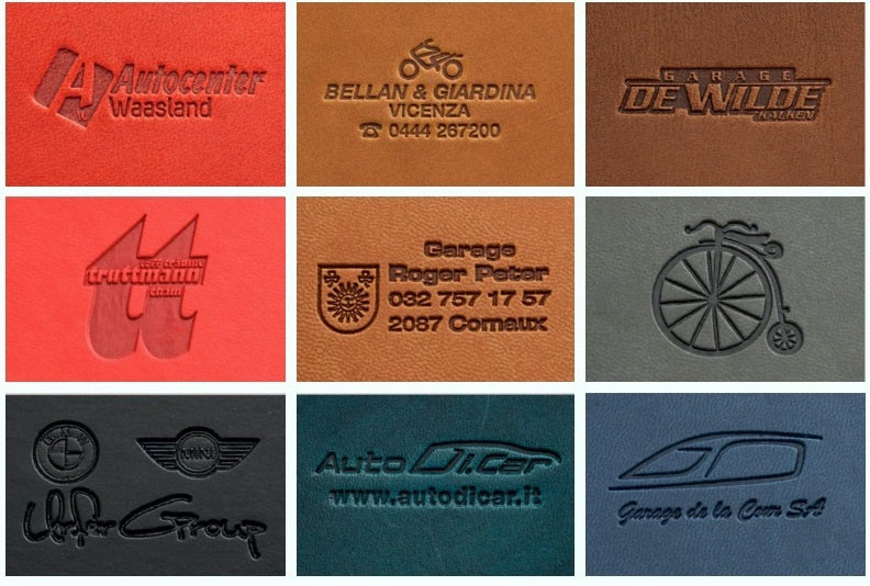Pear-Shape Leather or Artificial Leather Hotel Key Tags | 90x46mm | With Hot Stamped Engraving