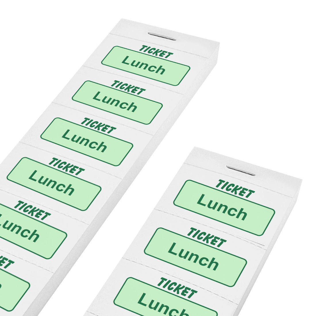 Lunch Voucher Ticket Strip Paper Food Redemption Tickets